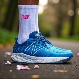 NIB NEW BALANCE 1080 V11 Fresh Foam Running Shoes in Wave Blue / Rogue Wave 12.5